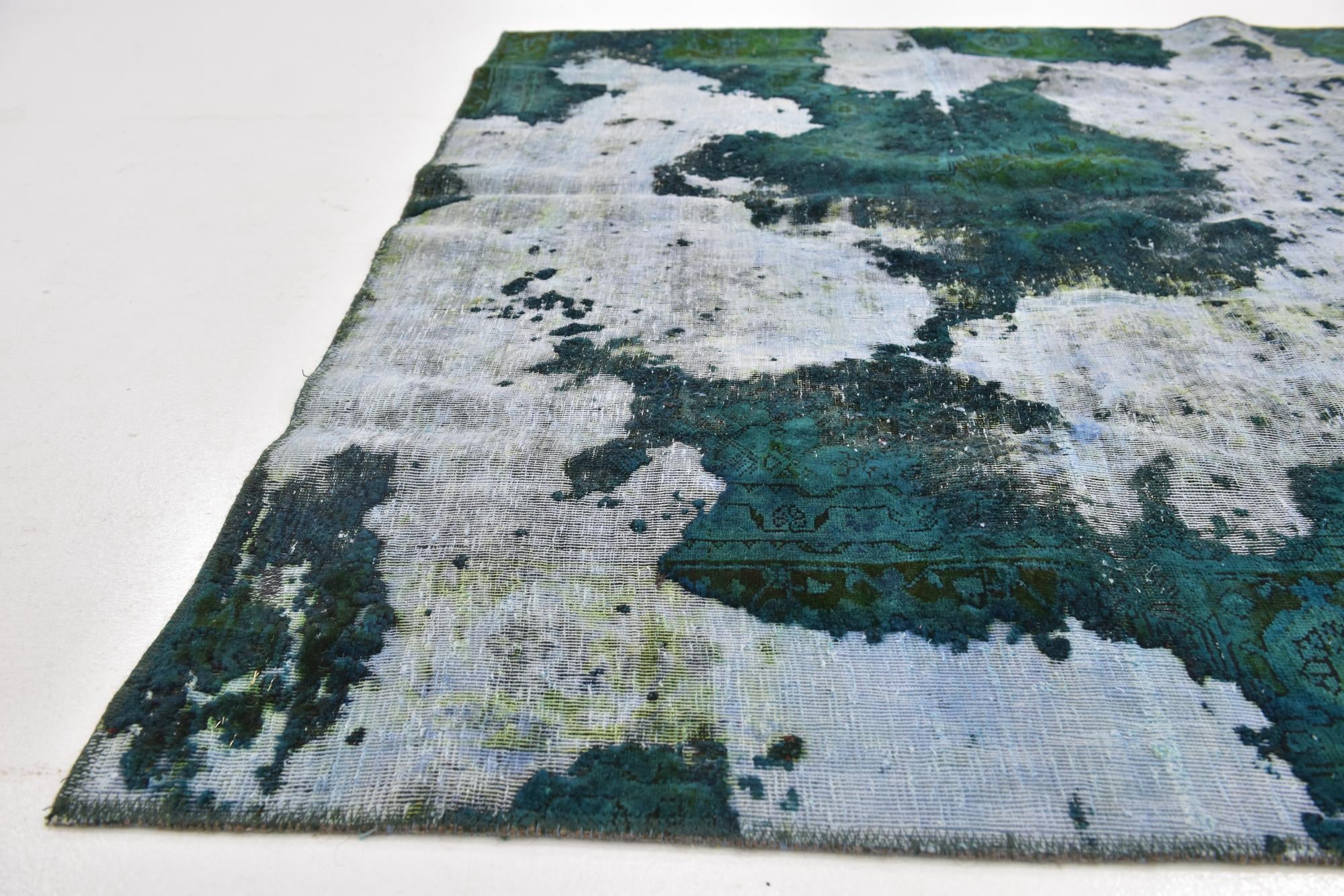 5' 8 x 7' 10 Hand Knotted Ultra Vintage Persian Wool Rug