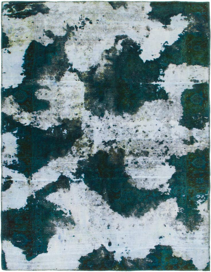 Detail image of 5' 8 x 7' 10 Hand Knotted Ultra Vintage Persian Wool Rug