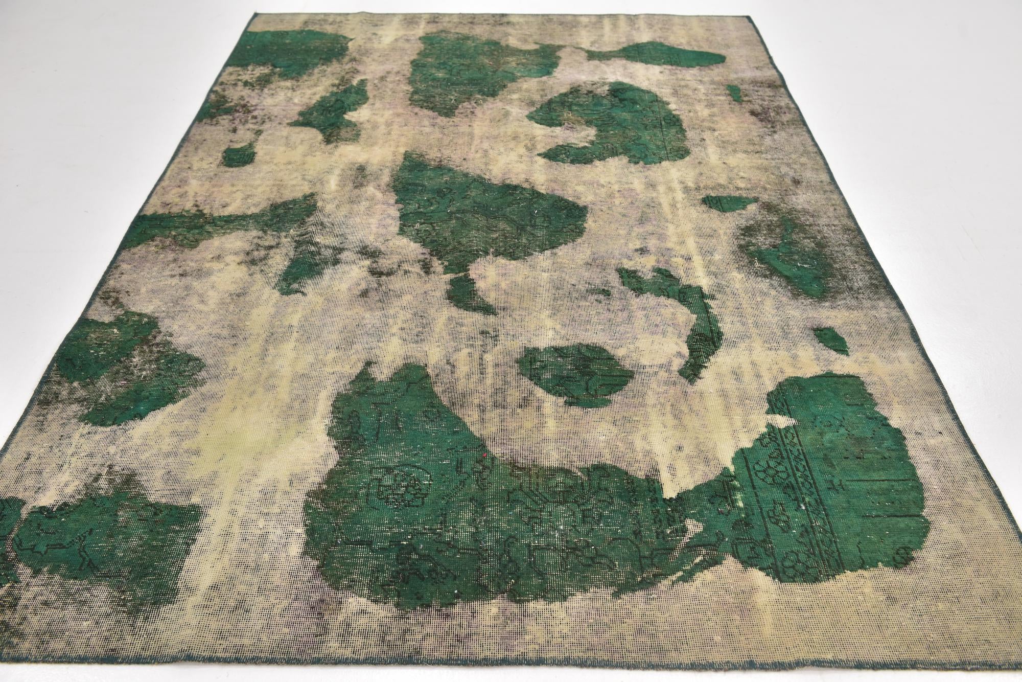6' x 8' 8 Hand Knotted Ultra Vintage Persian Wool Rug