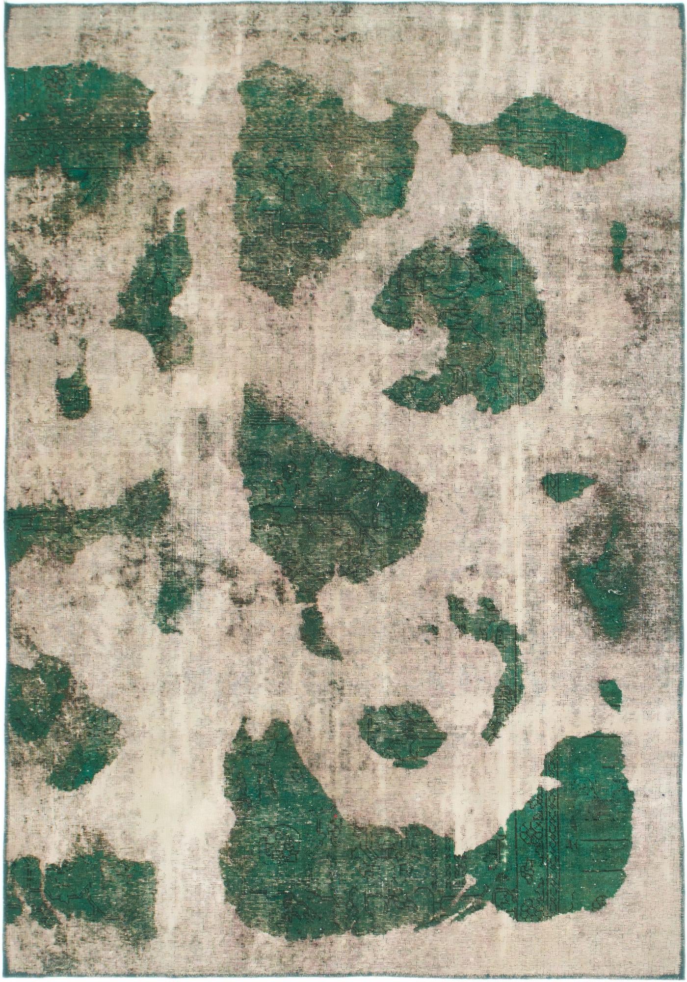 6' x 8' 8 Hand Knotted Ultra Vintage Persian Wool Rug