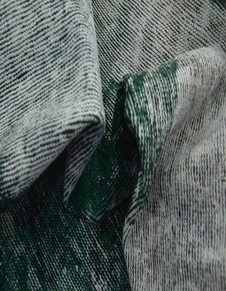 Detail image of 6' 6 x 9' 5  Hand Knotted Ultra Vintage Persian Wool Rug