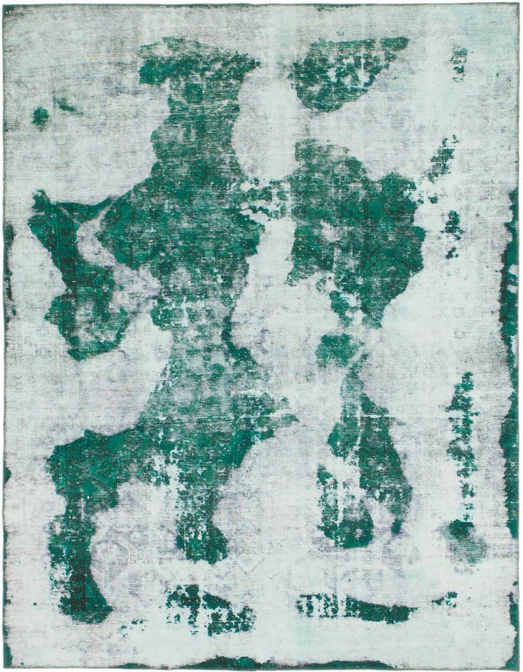 Detail image of 6' 6 x 9' 5 Hand Knotted Ultra Vintage Persian Wool Rug
