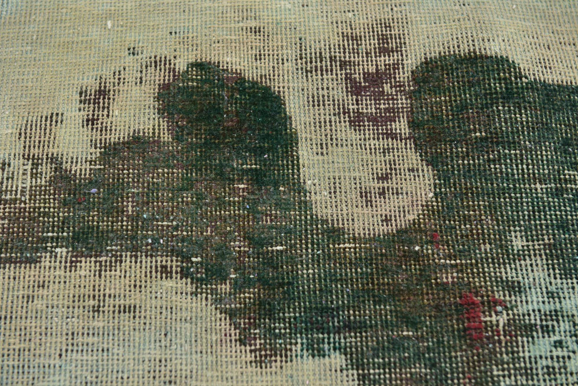 4' x 5' 7 Hand Knotted Ultra Vintage Persian Wool Rug
