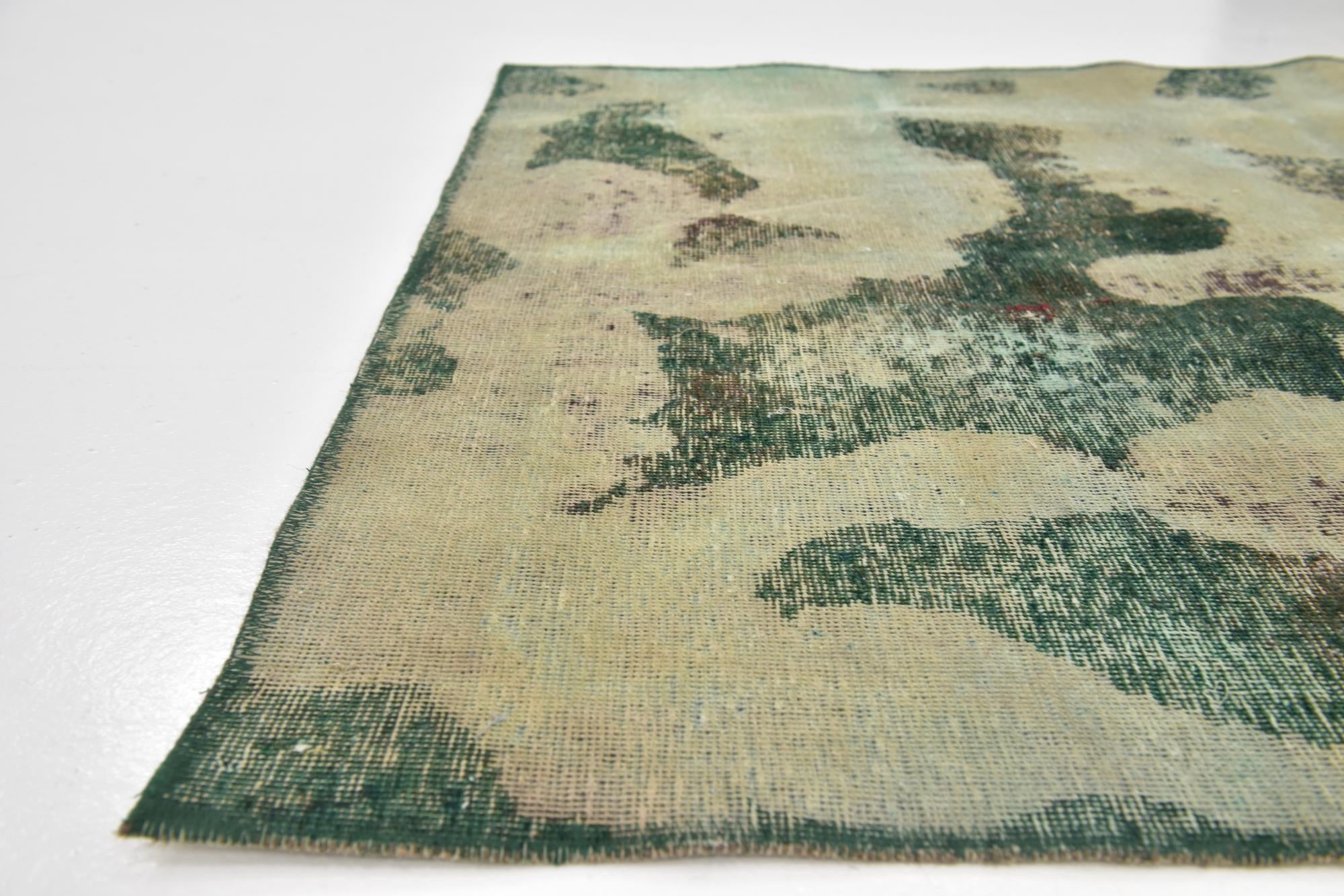 4' x 5' 7 Hand Knotted Ultra Vintage Persian Wool Rug