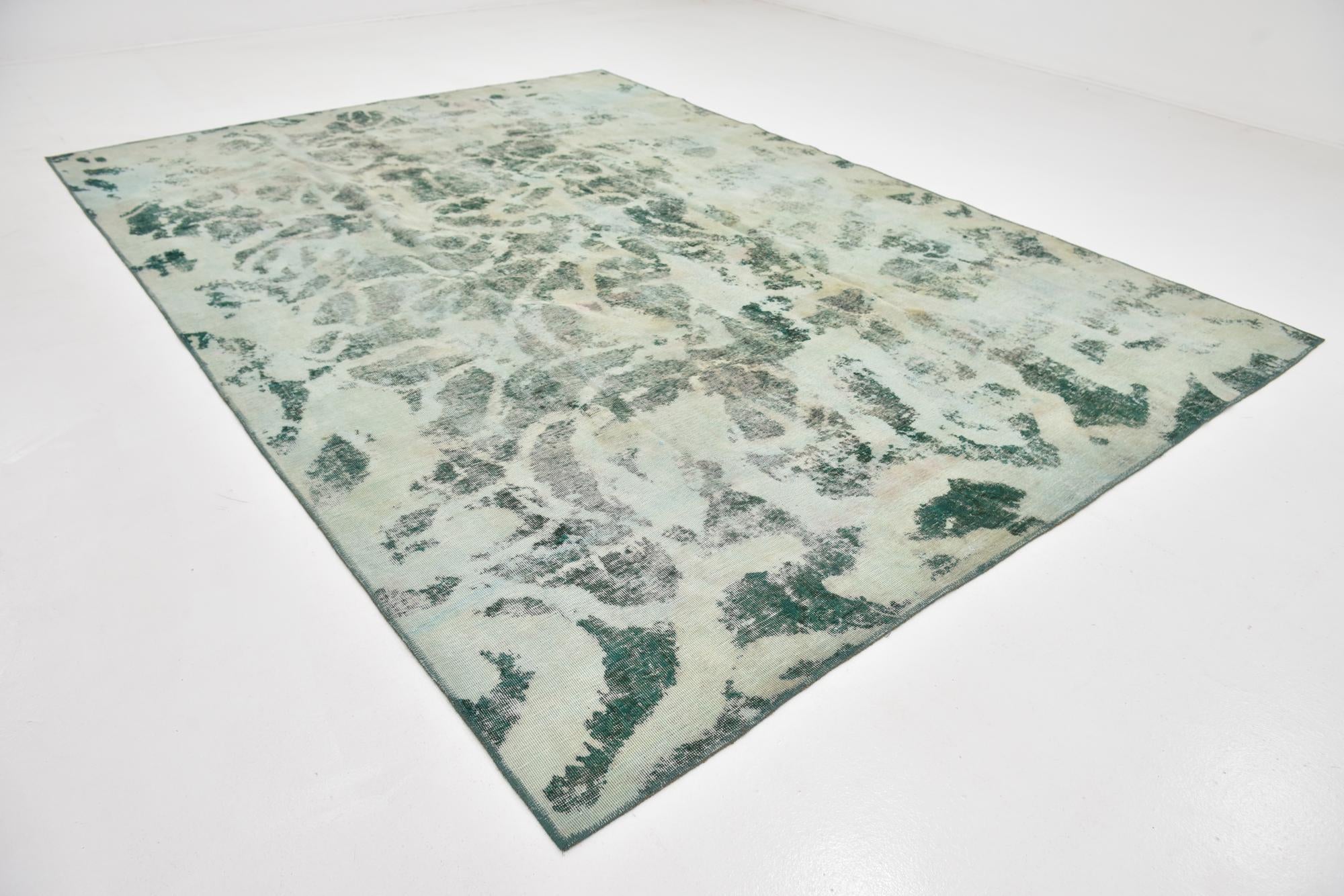 8' 9 x 12' 3 Hand Knotted Ultra Vintage Persian Wool Rug