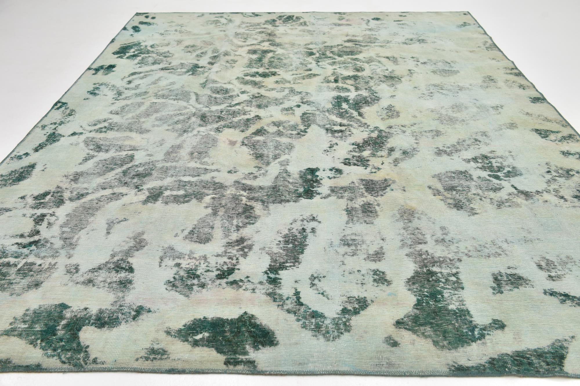 8' 9 x 12' 3 Hand Knotted Ultra Vintage Persian Wool Rug