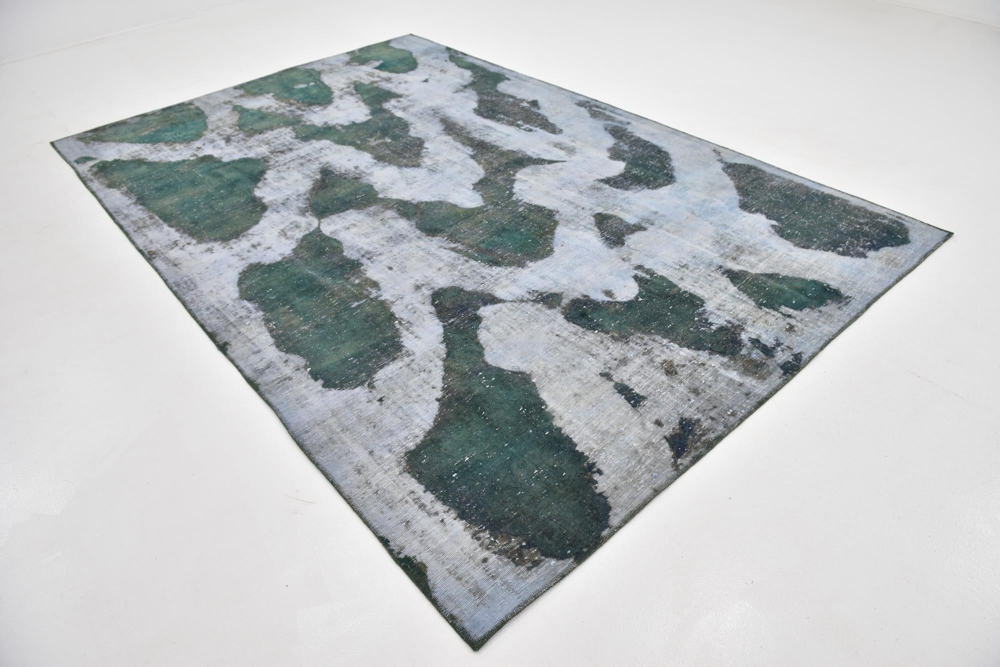 7' 2 x 10' 10 Hand Knotted Ultra Vintage Persian Wool Rug
