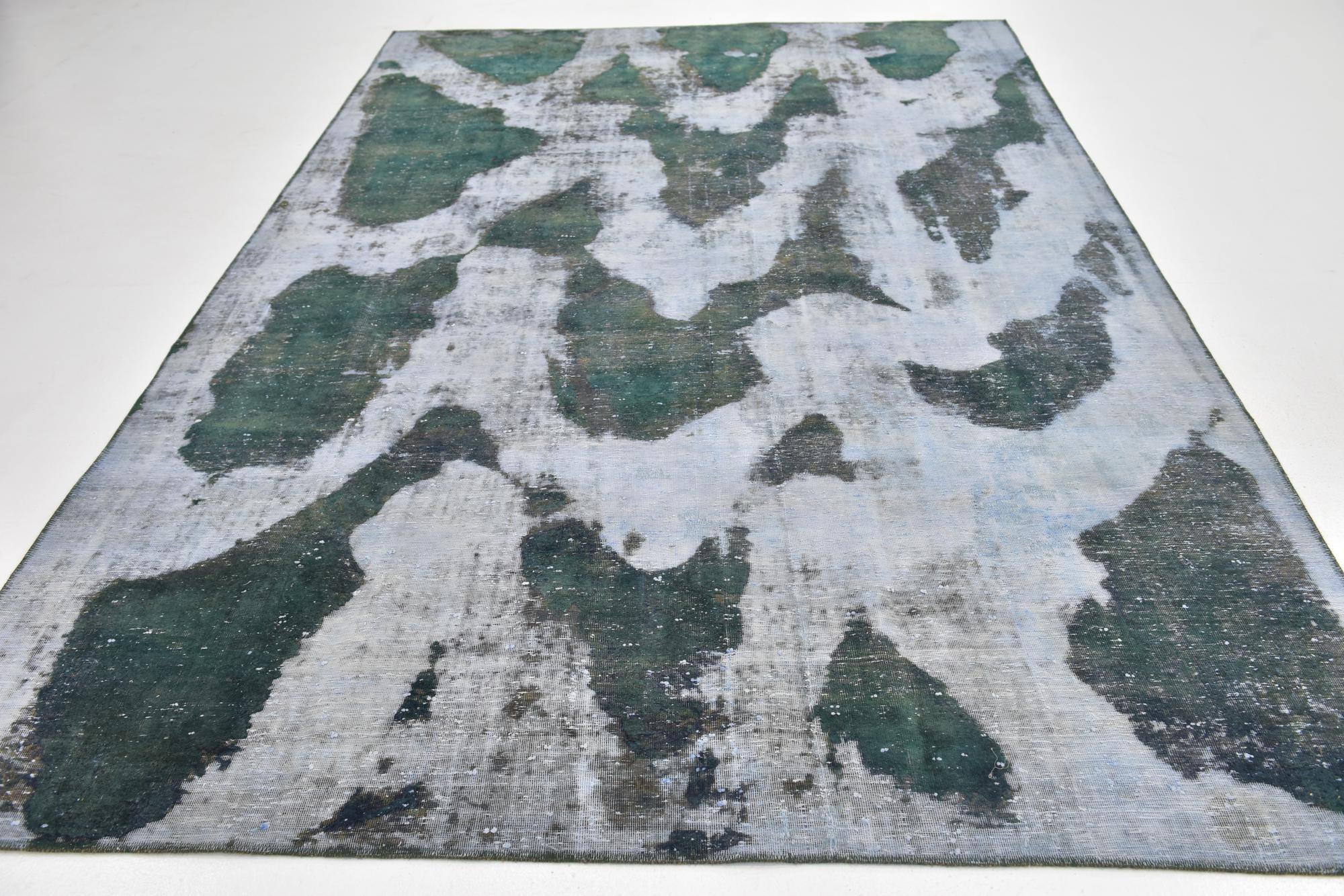 7' 2 x 10' 10 Hand Knotted Ultra Vintage Persian Wool Rug