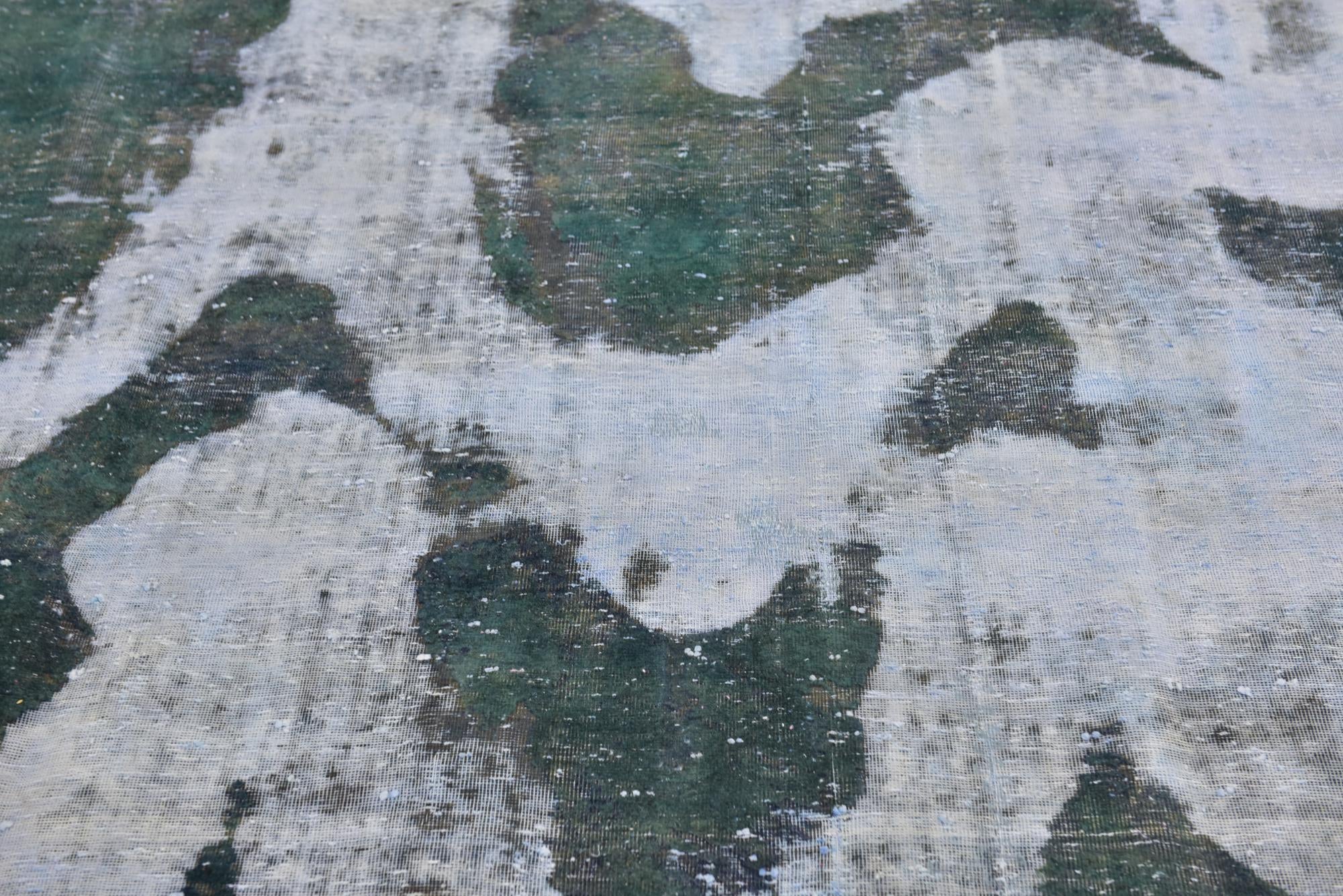 7' 2 x 10' 10 Hand Knotted Ultra Vintage Persian Wool Rug
