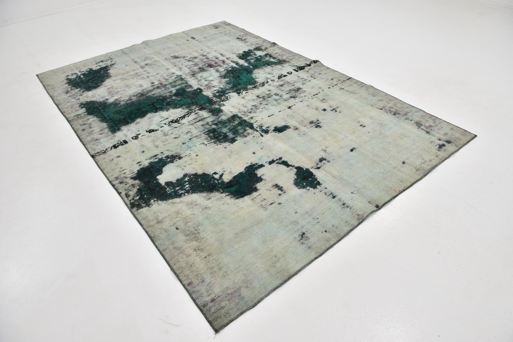 6' 5 x 9' 3 Hand Knotted Ultra Vintage Persian Wool Rug