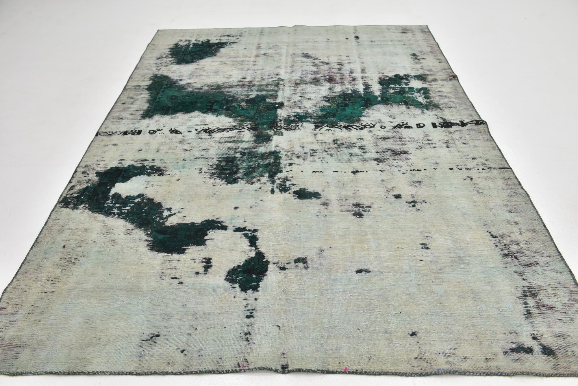 6' 5 x 9' 3 Hand Knotted Ultra Vintage Persian Wool Rug