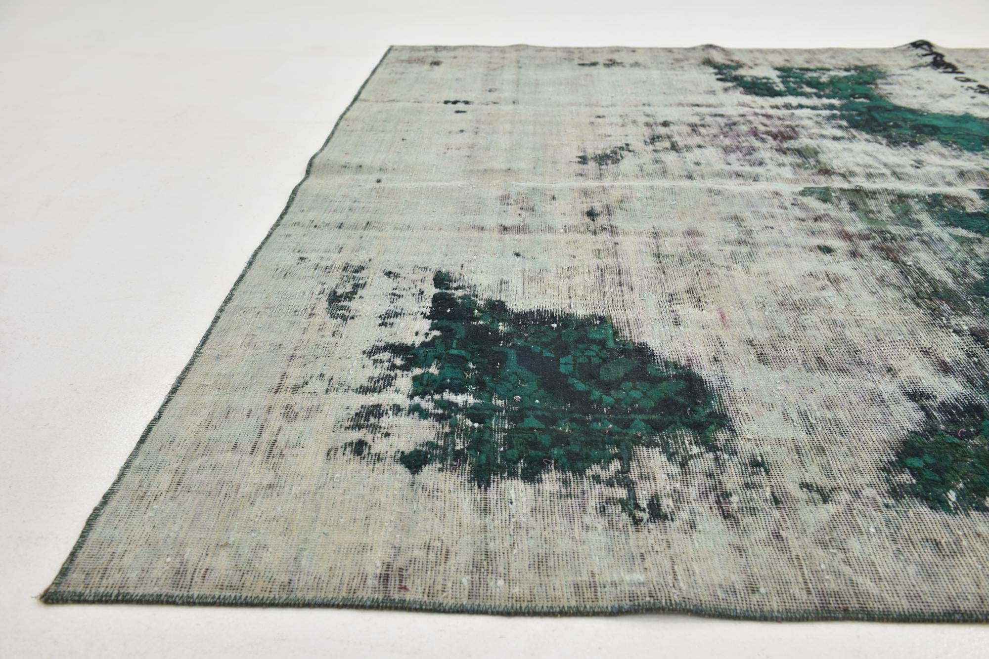 6' 5 x 9' 3 Hand Knotted Ultra Vintage Persian Wool Rug