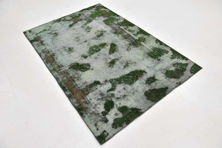 4' 4 x 6' 5 Hand Knotted Ultra Vintage Persian Wool Rug