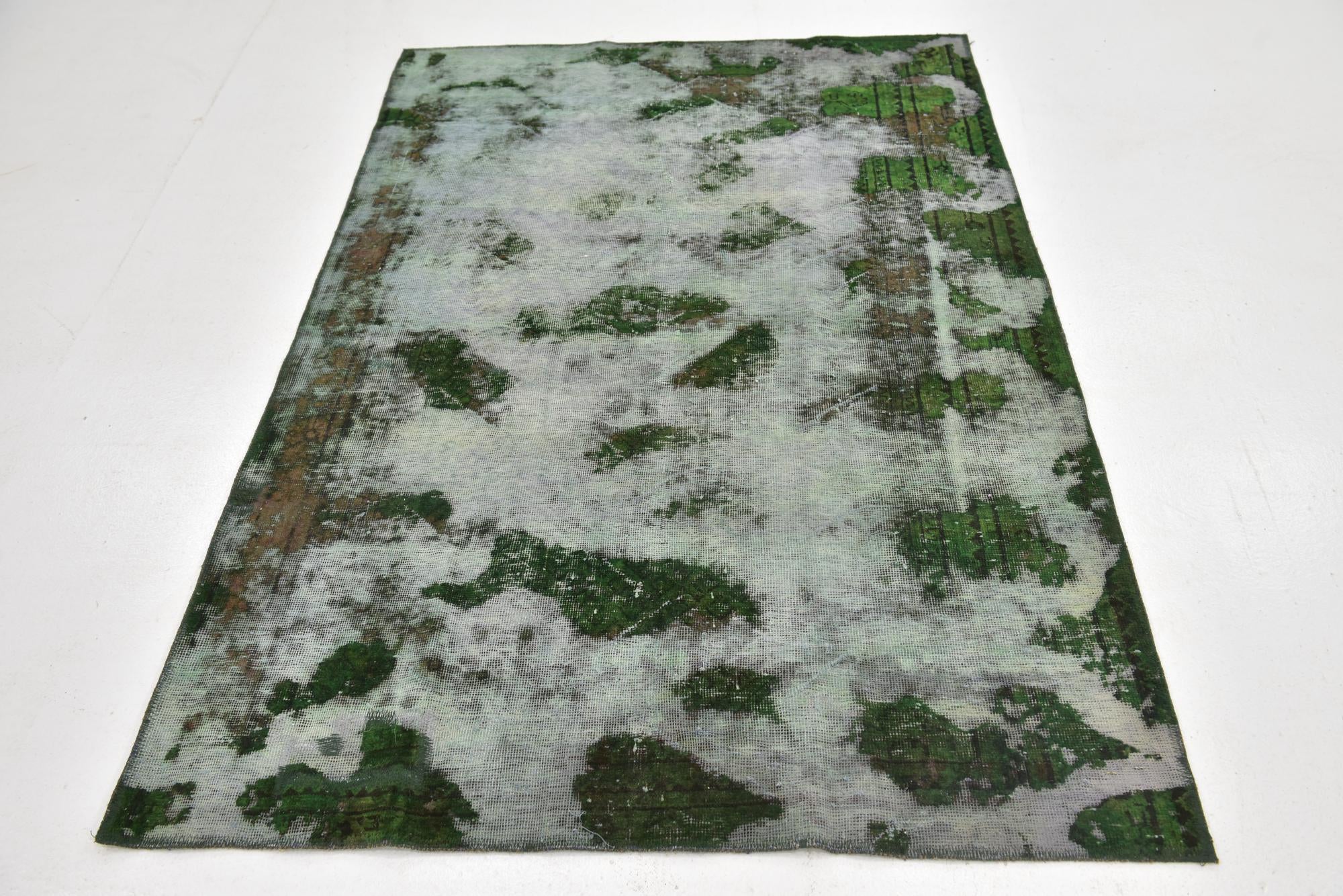 4' 4 x 6' 5 Hand Knotted Ultra Vintage Persian Wool Rug