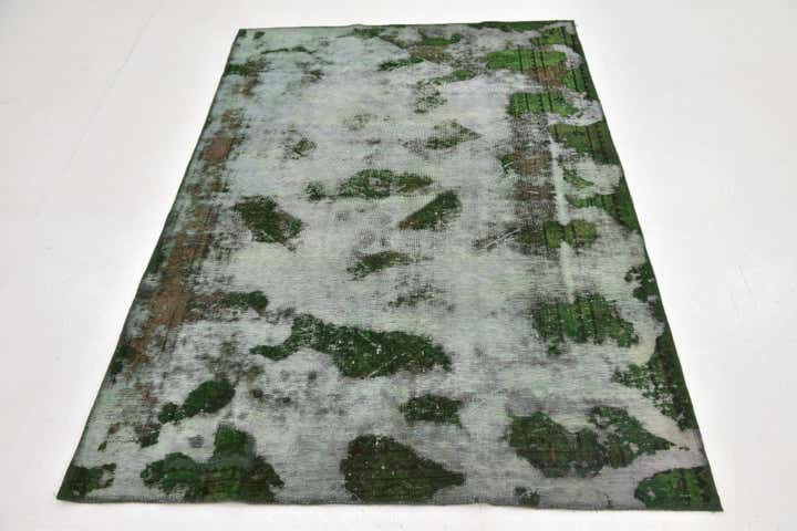 4' 4 x 6' 5 Hand Knotted Ultra Vintage Persian Wool Rug