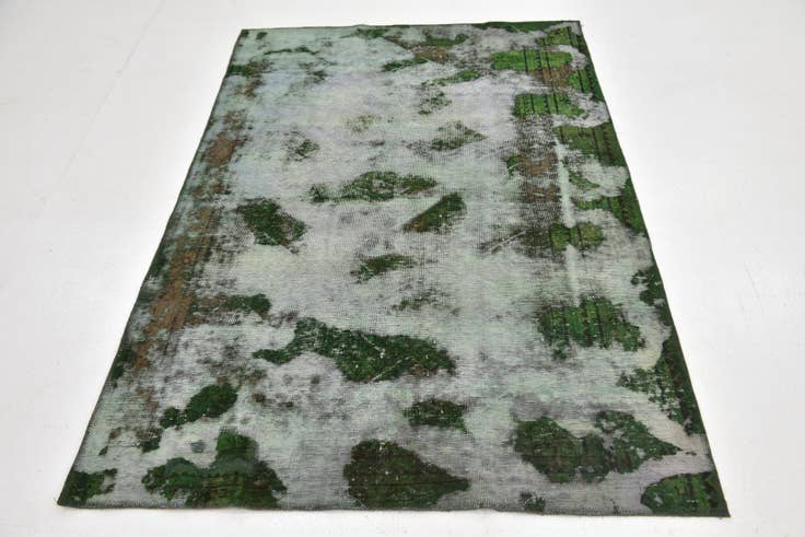 Detail image of 4' 4 x 6' 5 Hand Knotted Ultra Vintage Persian Wool Rug