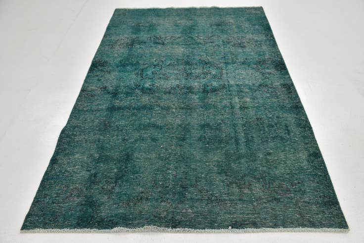 Detail image of 4' 10 x 7' 10 Hand Knotted Ultra Vintage Persian Wool Rug