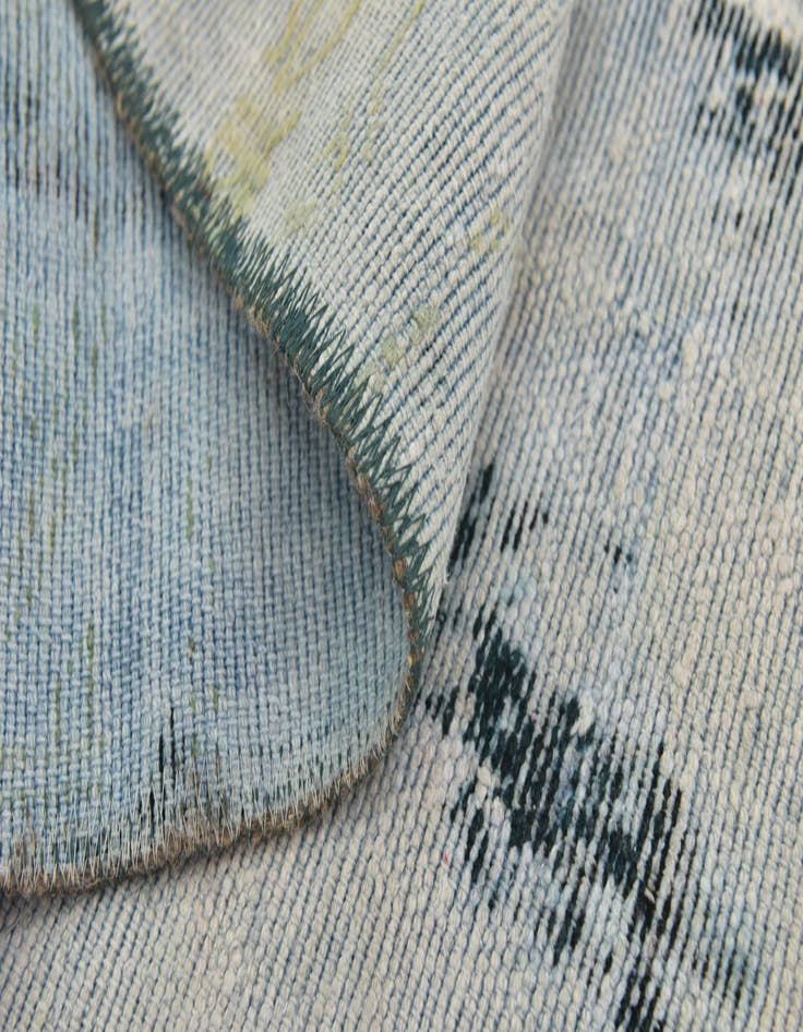 Detail image of 6' x 7' 9  Hand Knotted Ultra Vintage Persian Wool Rug