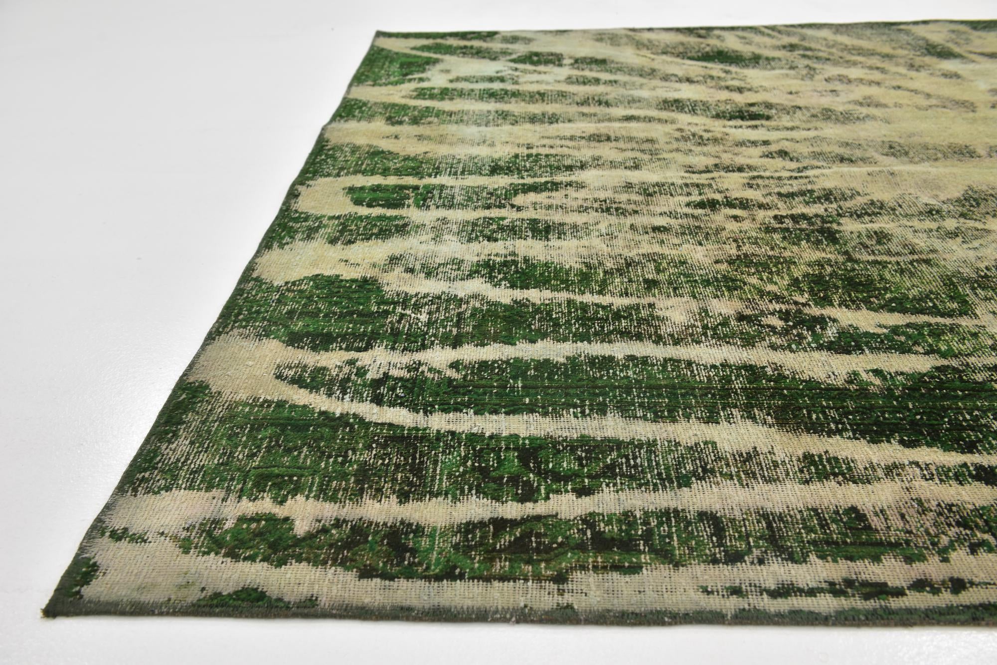 6' 7 x 9' 5 Hand Knotted Ultra Vintage Persian Wool Rug