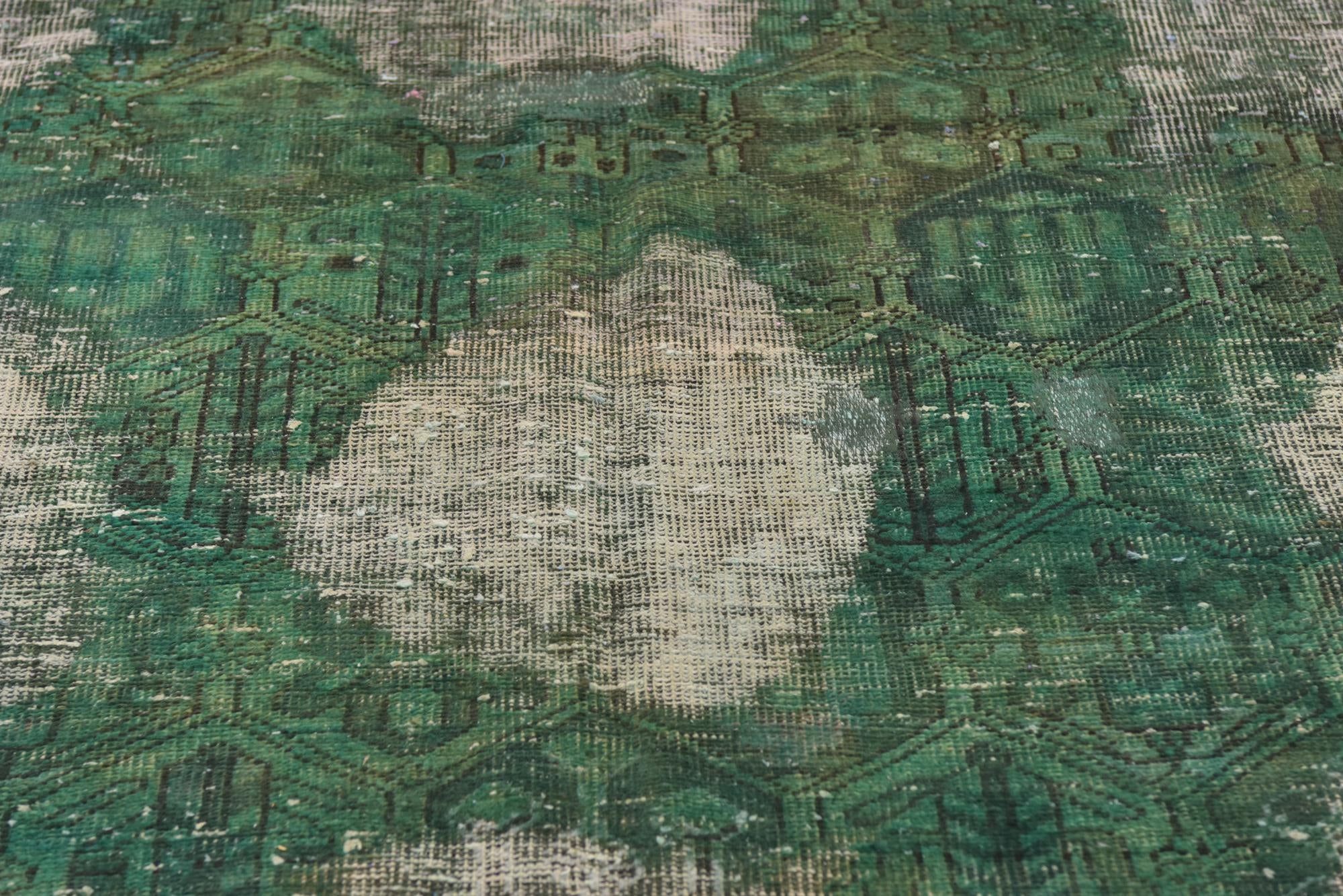 5' 8 x 9' Hand Knotted Ultra Vintage Persian Wool Rug