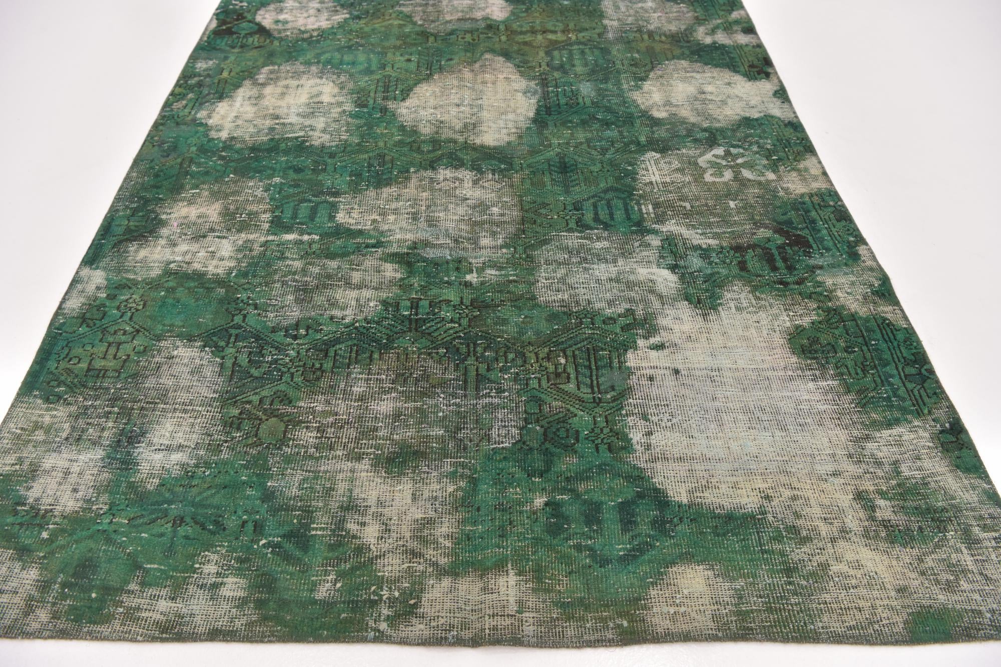 5' 8 x 9' Hand Knotted Ultra Vintage Persian Wool Rug