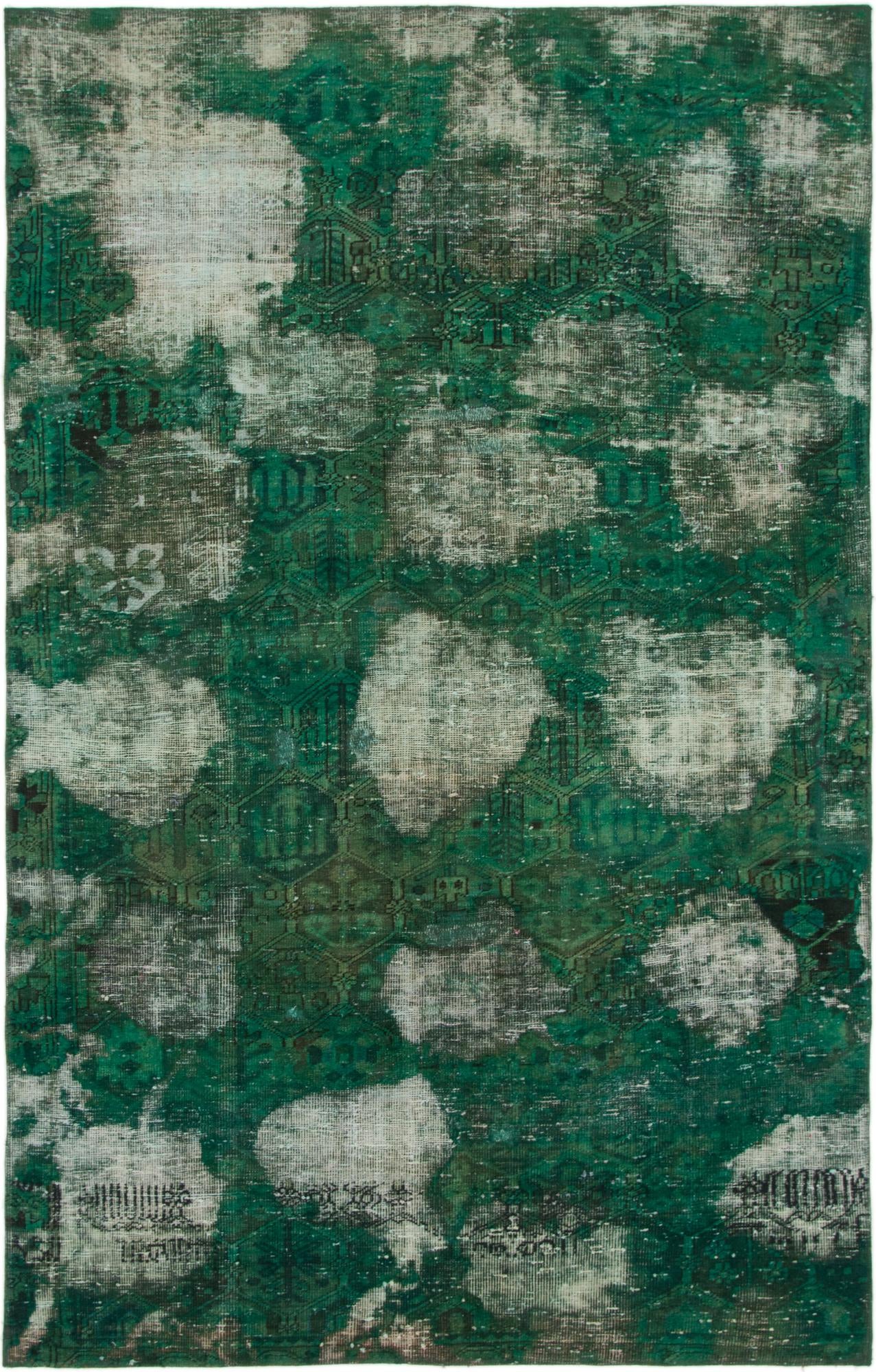 5' 8 x 9' Hand Knotted Ultra Vintage Persian Wool Rug
