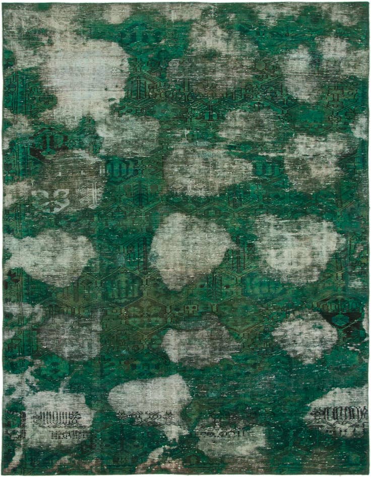 Detail image of 5' 8 x 9' Hand Knotted Ultra Vintage Persian Wool Rug