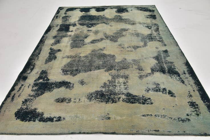 Detail image of 6' 5 x 9' 6 Hand Knotted Ultra Vintage Persian Wool Rug