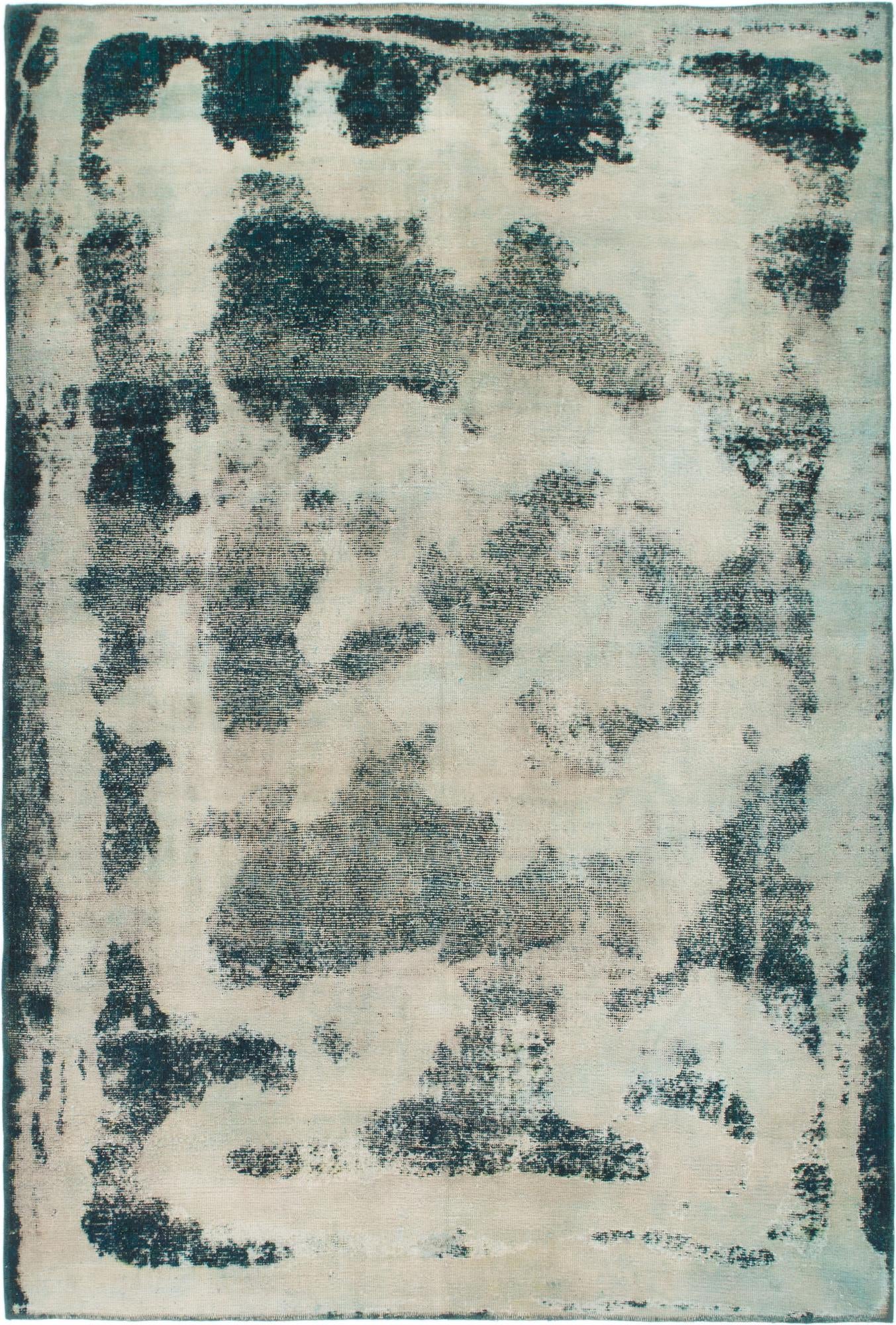 6' 5 x 9' 6 Hand Knotted Ultra Vintage Persian Wool Rug