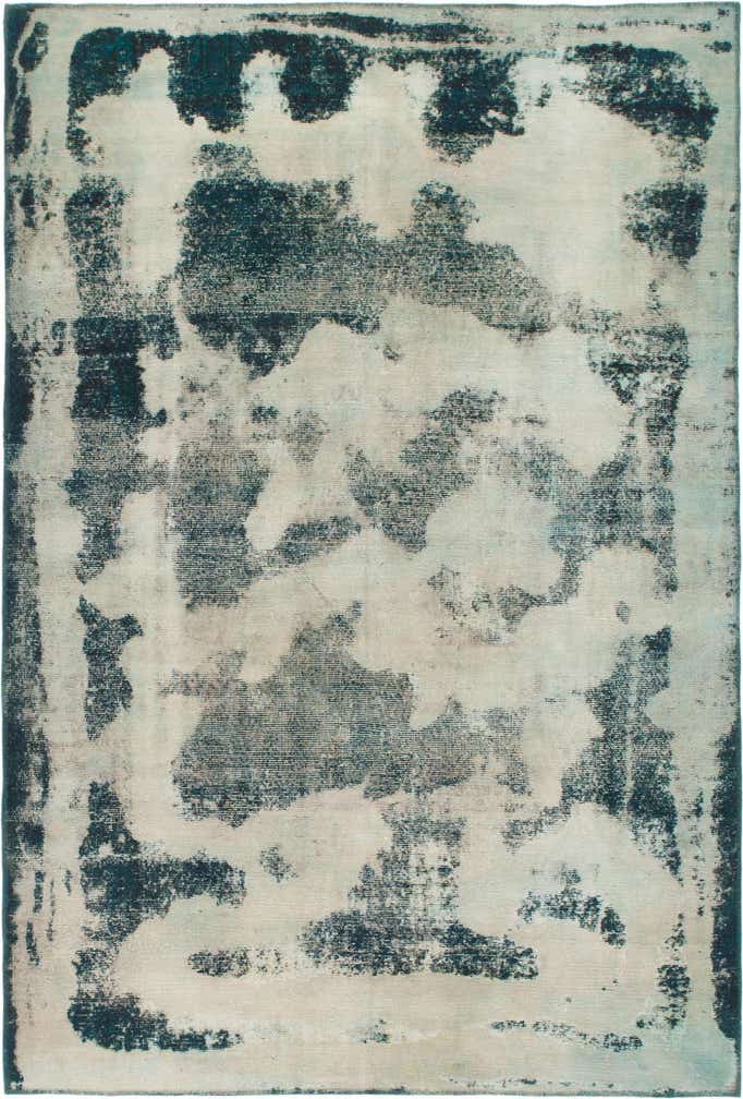 6' 5 x 9' 6 Hand Knotted Ultra Vintage Persian Wool Rug