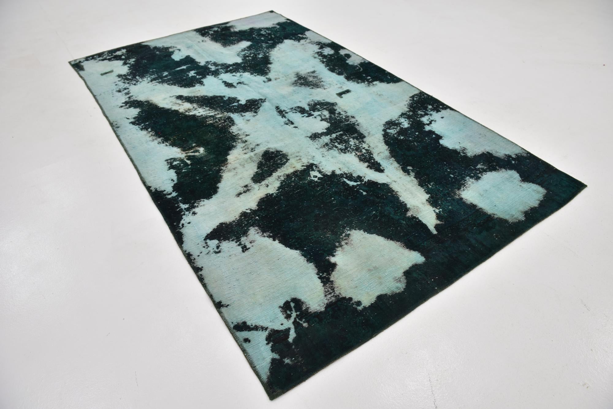 5' 9 x 9' 7 Hand Knotted Ultra Vintage Persian Wool Rug