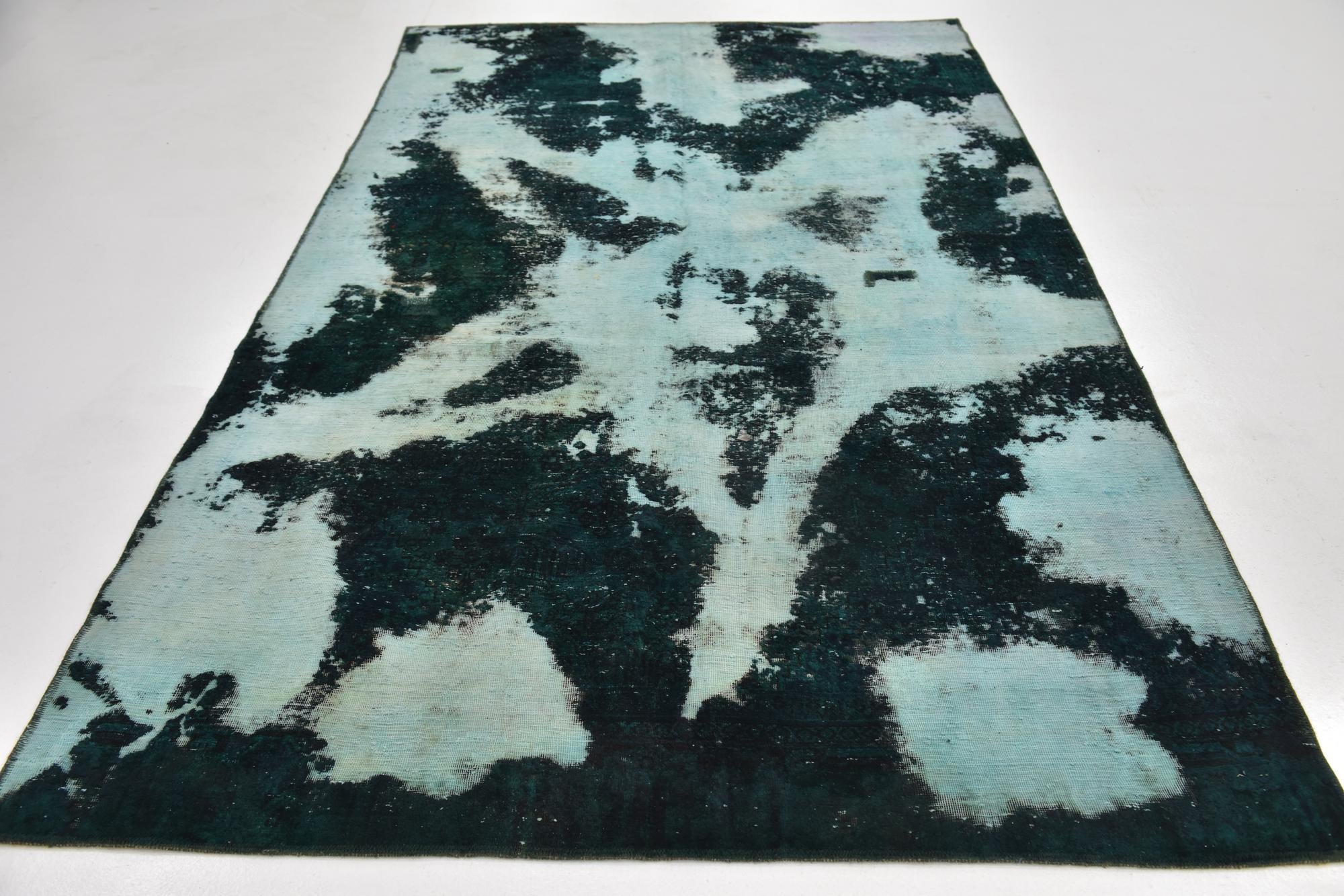 5' 9 x 9' 7 Hand Knotted Ultra Vintage Persian Wool Rug