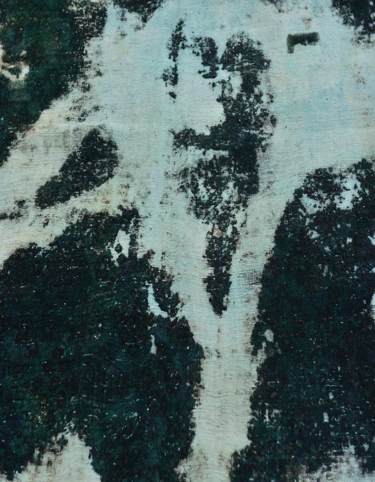 Detail image of 5' 9 x 9' 7  Hand Knotted Ultra Vintage Persian Wool Rug