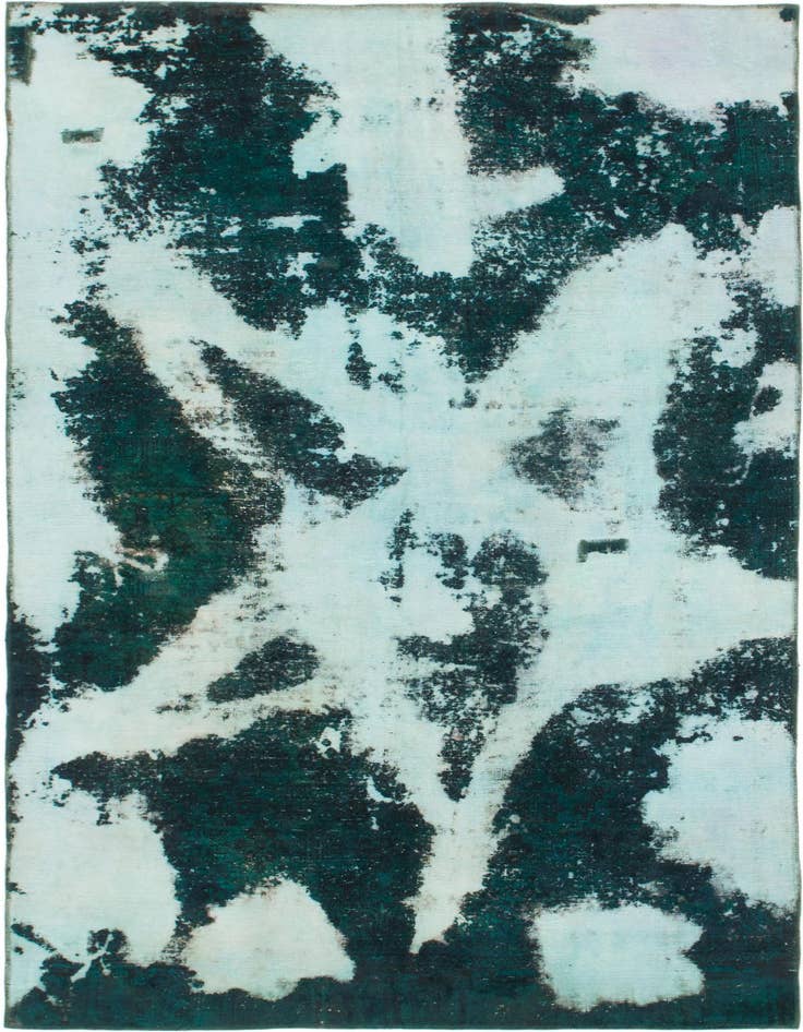 Detail image of 5' 9 x 9' 7 Hand Knotted Ultra Vintage Persian Wool Rug