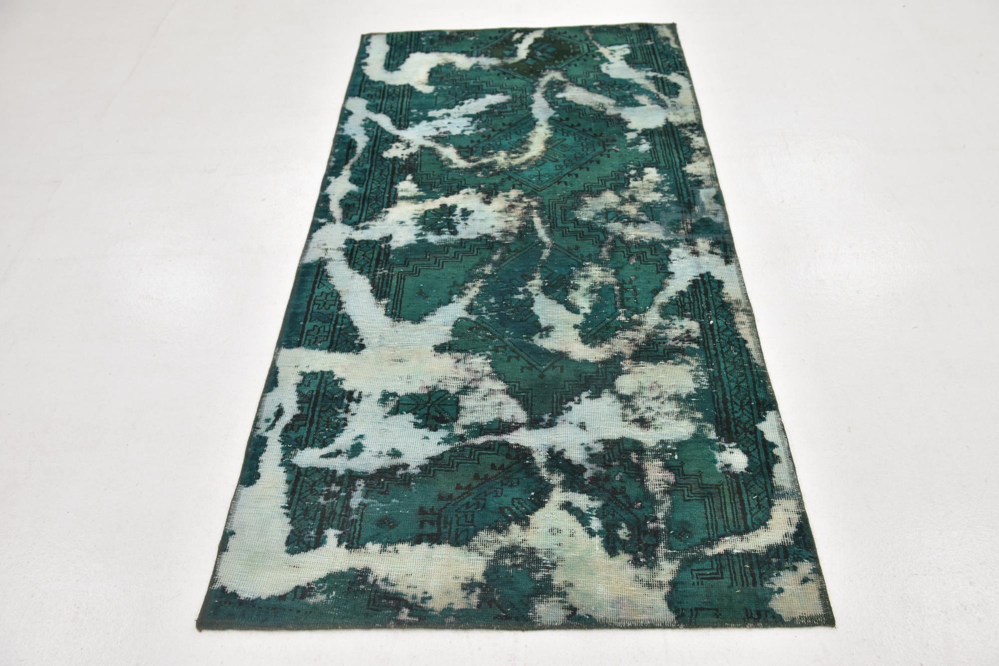 3' 4 x 6' 6 Hand Knotted Ultra Vintage Persian Wool Rug