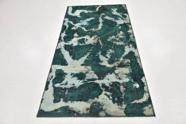 Detail image of 3' 4 x 6' 6 Hand Knotted Ultra Vintage Persian Wool Rug