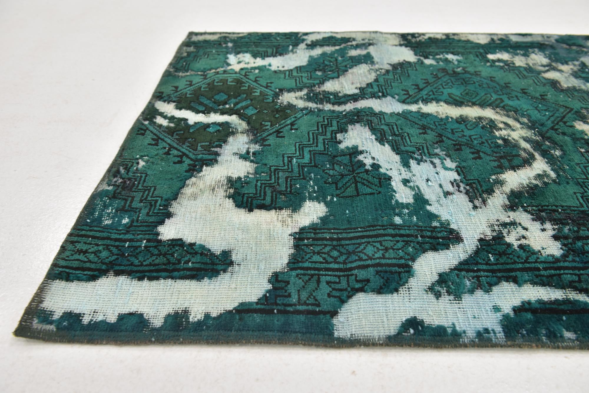3' 4 x 6' 6 Hand Knotted Ultra Vintage Persian Wool Rug