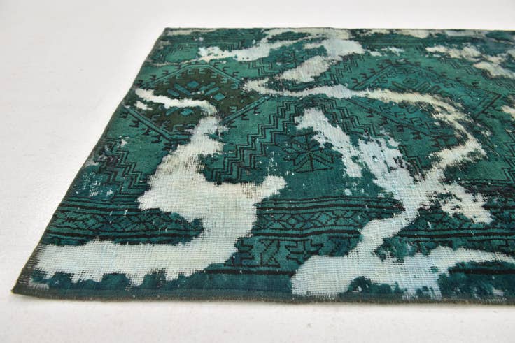 Detail image of 3' 4 x 6' 6 Hand Knotted Ultra Vintage Persian Wool Rug