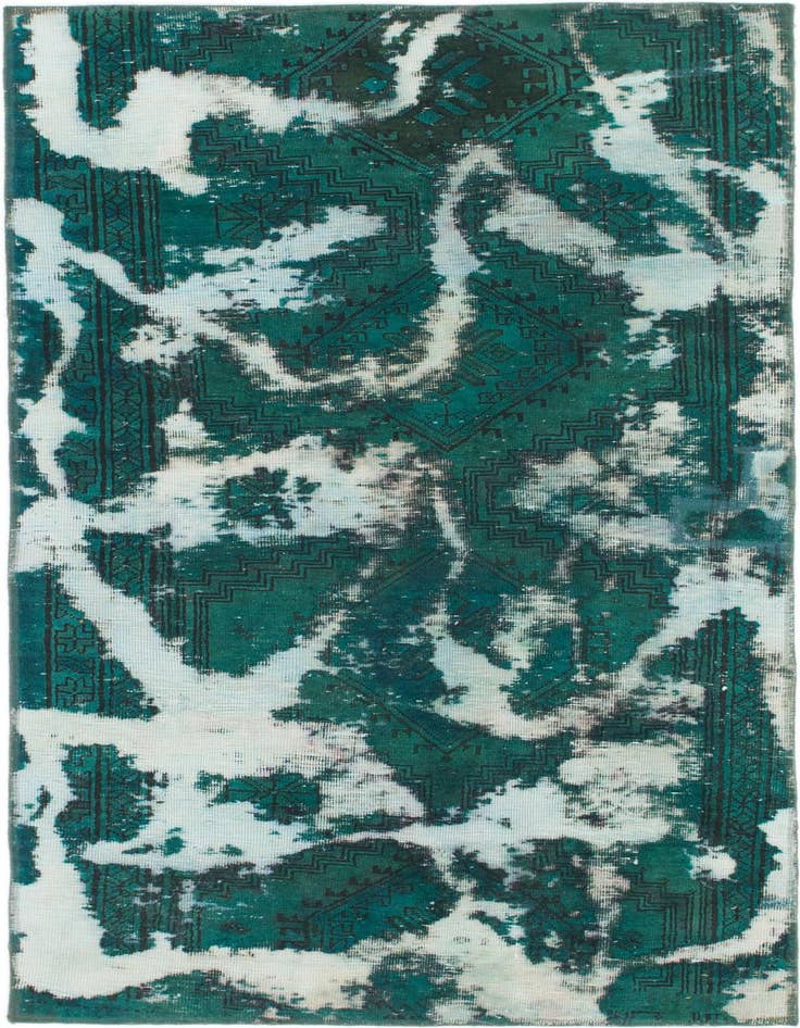 Detail image of 3' 4 x 6' 6 Hand Knotted Ultra Vintage Persian Wool Rug