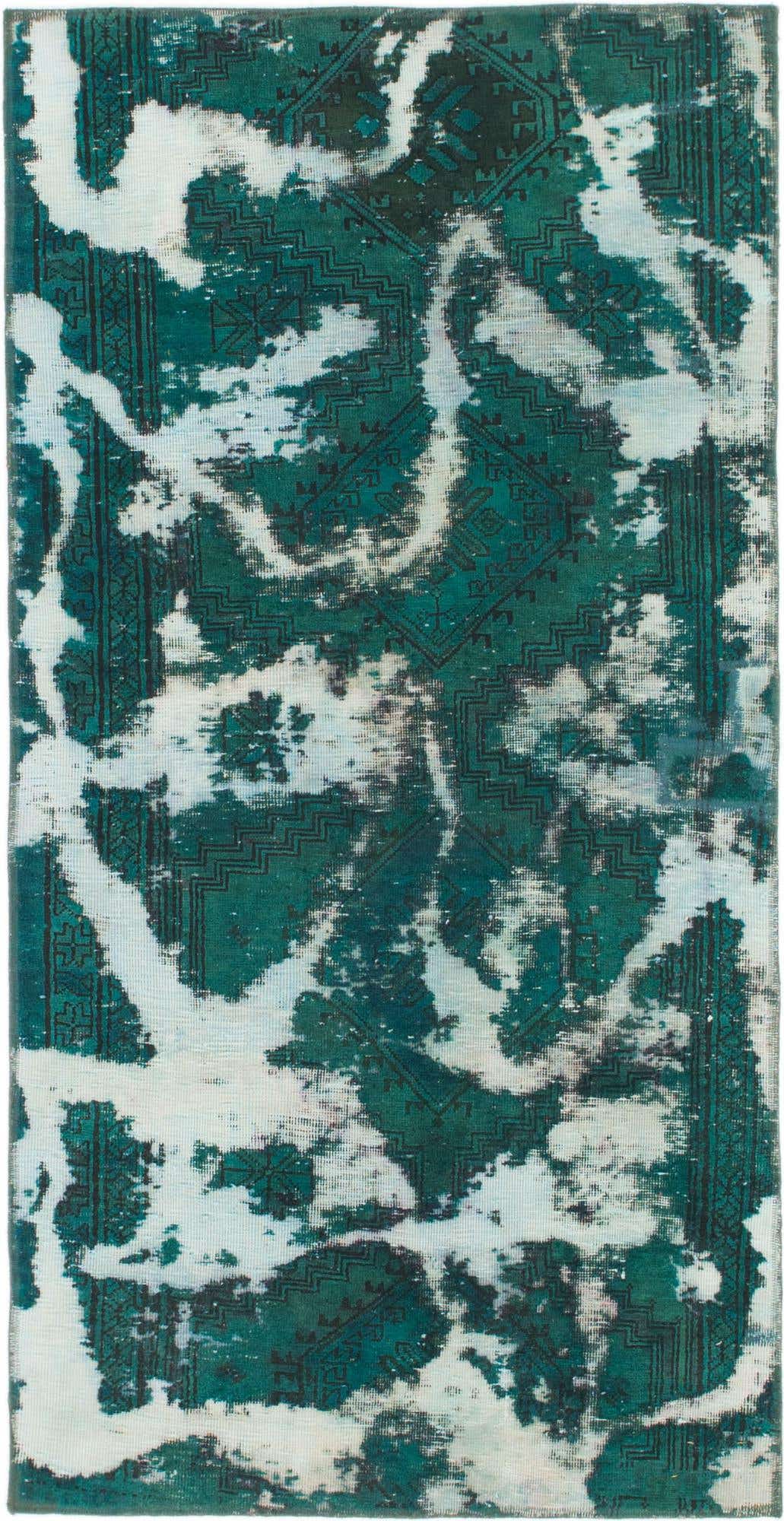 3' 4 x 6' 6 Hand Knotted Ultra Vintage Persian Wool Rug