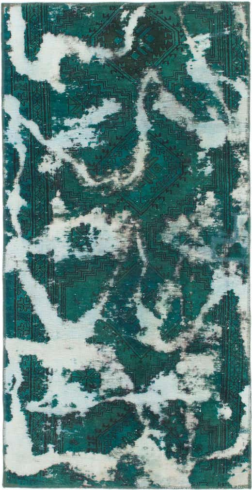 3' 4 x 6' 6 Hand Knotted Ultra Vintage Persian Wool Rug