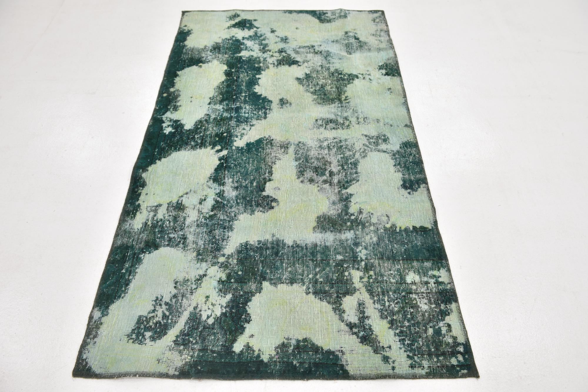 3' 8 x 6' 5 Hand Knotted Ultra Vintage Persian Wool Rug