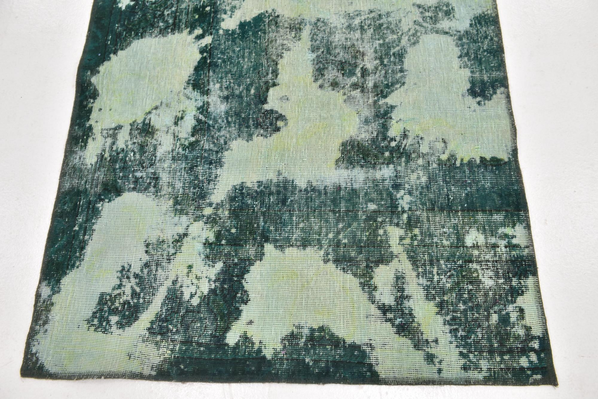 3' 8 x 6' 5 Hand Knotted Ultra Vintage Persian Wool Rug