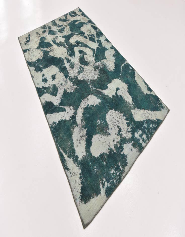 Detail image of 5' 2 x 8' 8  Hand Knotted Ultra Vintage Persian Wool Rug