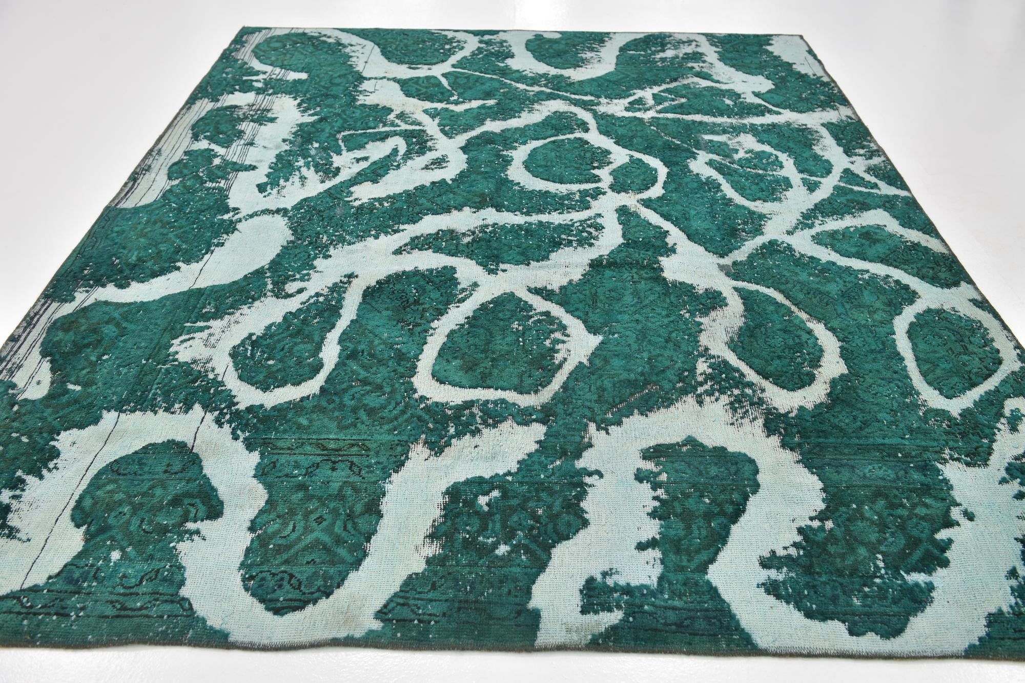 7' 3 x 9' 4 Hand Knotted Ultra Vintage Persian Wool Rug