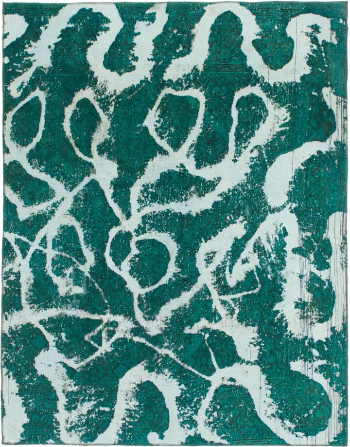 7' 3 x 9' 4 Hand Knotted Ultra Vintage Persian Wool Rug