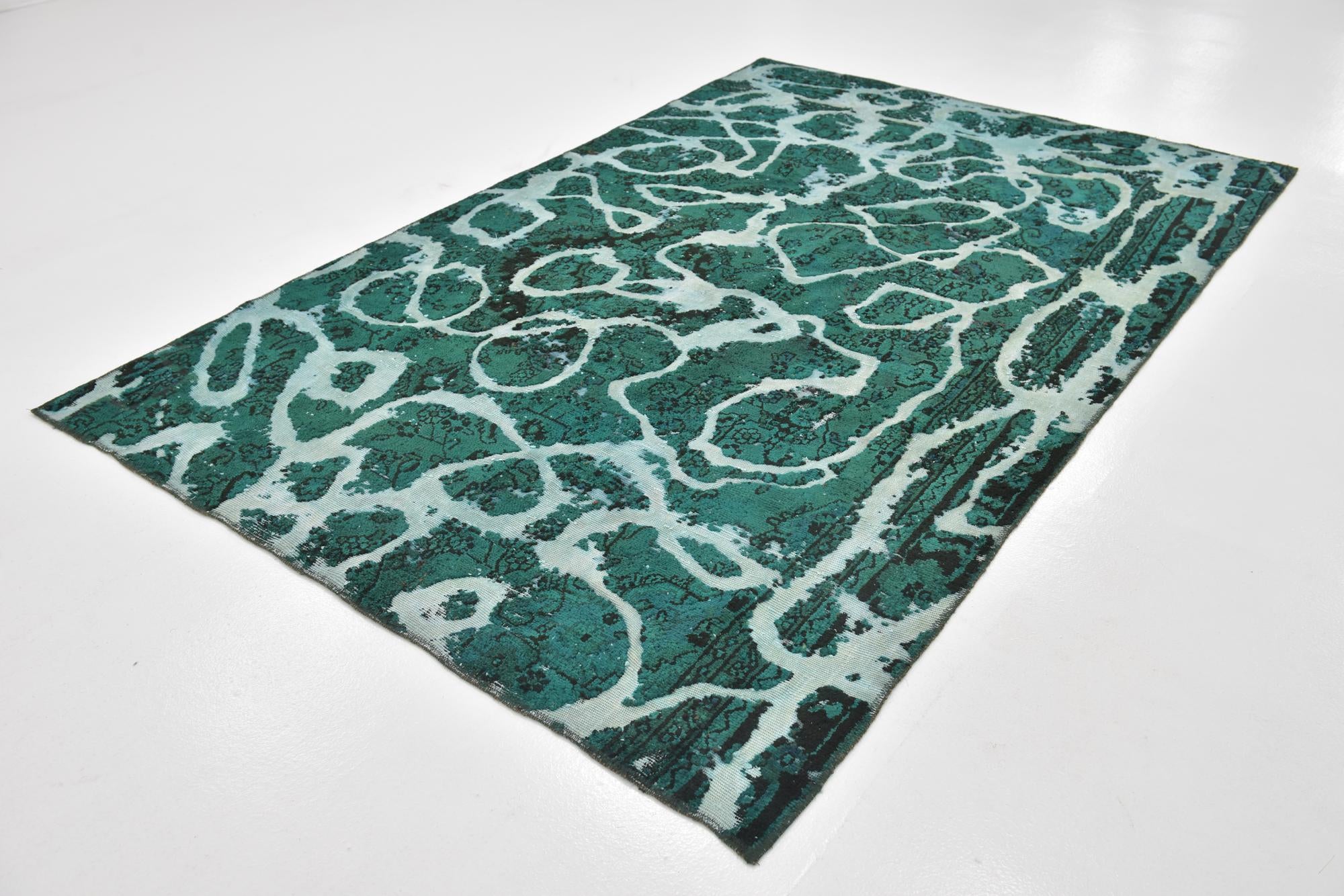 5' 10 x 8' 10 Hand Knotted Ultra Vintage Persian Wool Rug