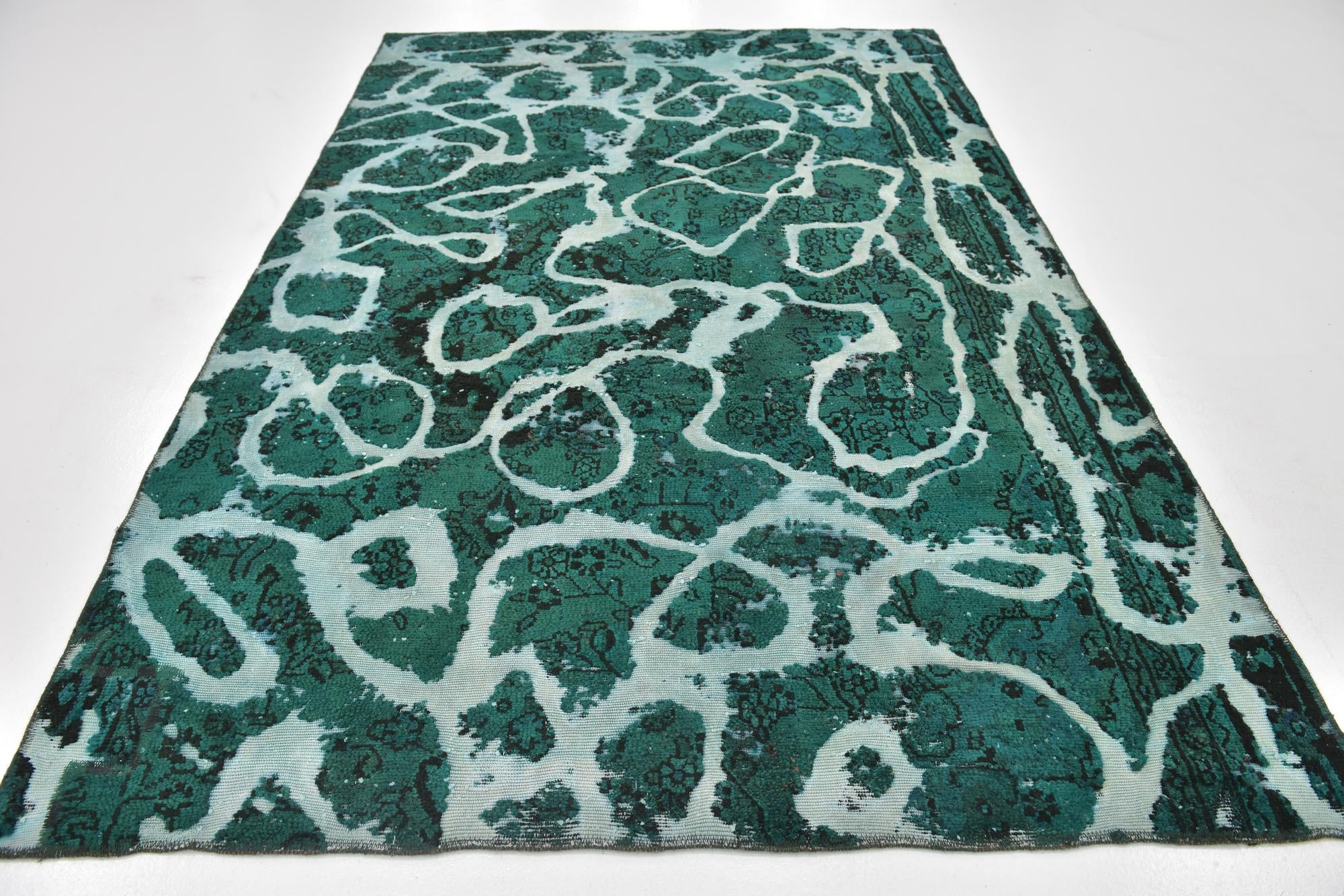 5' 10 x 8' 10 Hand Knotted Ultra Vintage Persian Wool Rug