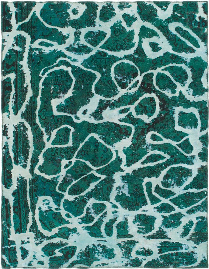 Detail image of 5' 10 x 8' 10 Hand Knotted Ultra Vintage Persian Wool Rug