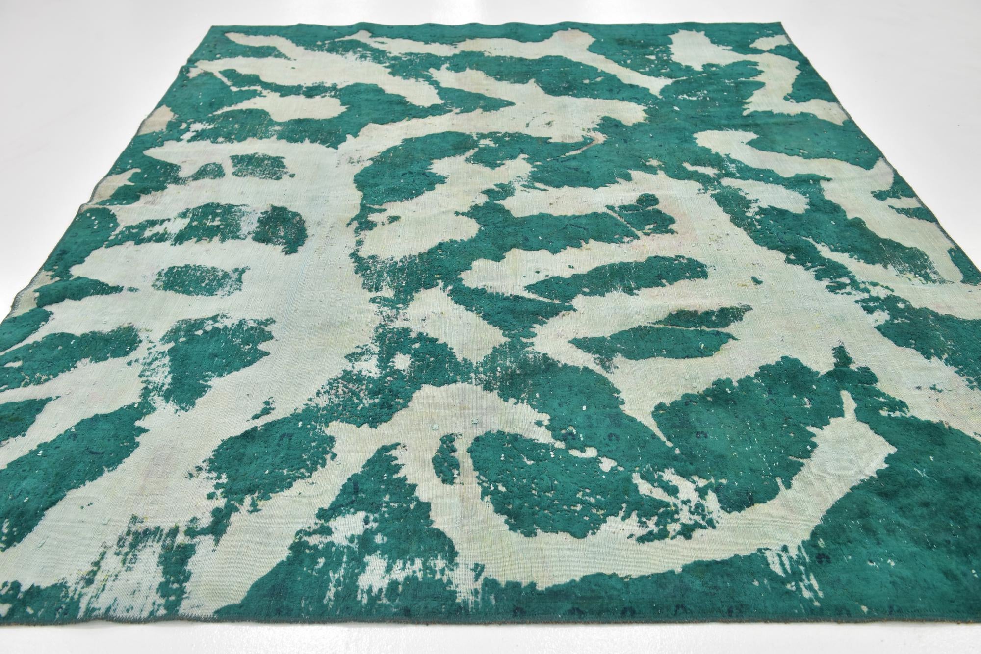7' 5 x 9' 3 Hand Knotted Ultra Vintage Persian Wool Rug